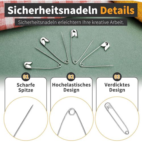 product_image_name-Generic-200 دبوس أمان، طول 55 مم، مناسب للخياطة وصناعة الملابس والمجوهرات-3