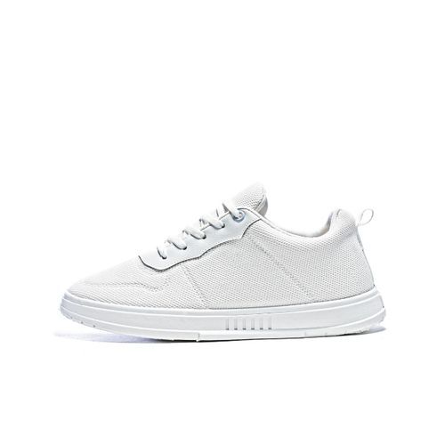Buy Desert Men Minimalist Lace-Up Textile Flat Sneakers - WHITE in Egypt