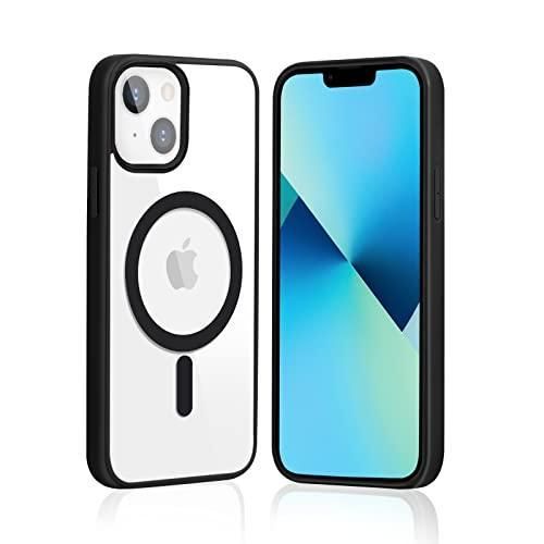 product_image_name-Generic-جراب UCHUANG لهاتف iPhone 13، جراب Magsafe شفاف رفيع للغاية، مقاوم للصدمات والاصفرار، جراب حماية شفاف متوافق مع هاتف Apple iPhone 13 مقاس 6.1 بوصة - أسود-1