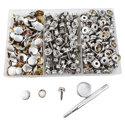 Heavy Duty Snap Fasteners Kit+ Canvas Snap Kit,Screw Snaps,Boat