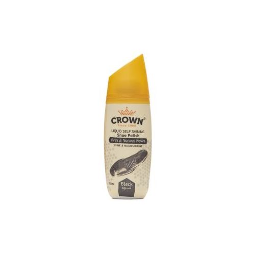 اشتري Crown Liquid Shoe Polisher – 75ml – Black في مصر