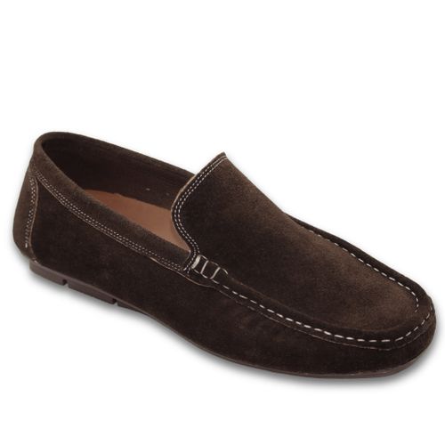 Buy Silver Shoes Casual Brown Suede Men Shoes 100% Genuine Leather in Egypt