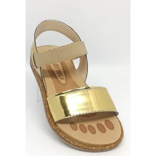 comfortable gold sandals