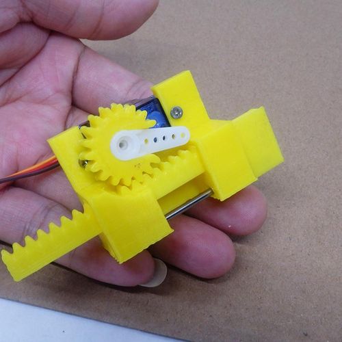 Generic Sg90 Servo Motor Lock Linear Rack Gear Mechanical Arm