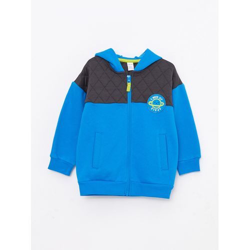 اشتري LC Waikiki Hooded Long Sleeve Baby Boy Zippered Sweatshirt With Color Block في مصر