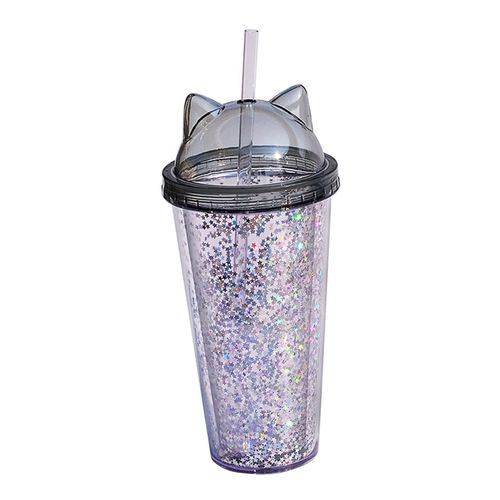 Generic Double Wall Tumbler Cup Mugs Modern With Lid And Straw For Black @  Best Price Online