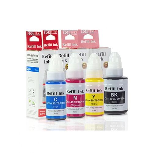 اشتري Premium compatible ink 490 cmyb for canon printer g1400-2400-3400 في مصر