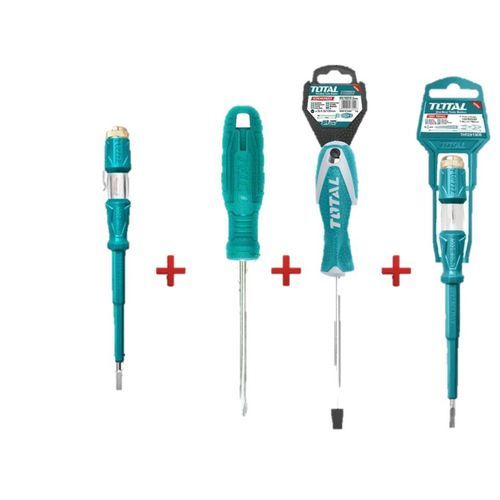 Buy TOTAL Large Test Screwdriver + Small Test Screwdriver + Usually Screwdriver + Cross Screwdriver in Egypt