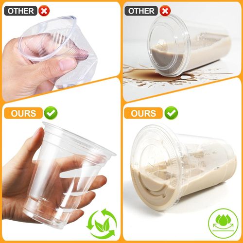 product_image_name-Generic-عبوة من 50 مزهرية بلاستيكية شفافة بطول 16 بوصة مزودة بصنابير وأوعية قابلة للفتح، متينة وآمنة لحفظ الطعام، مزهريات زخرفية للمقاهي، مزهريات زخرفية للمشروبات الساخنة.-5