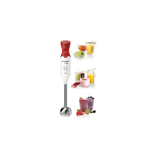تسوق Msm64110 Ergomixx Hand Blender With Metal Shaft And Plastic Beaker 450 W Red And White اونلاين جوميا مصر