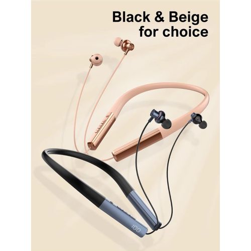 product_image_name-Ldnio-سماعة بلوتوث حول الرقبة  N01 لاسلكية 5.3 بطارية 500mAh تشغيل 50 ساعة شاشة LED رقمية ميكروفون HD للمكالمات صوت Hi-Fi ستيريو تصميم رياضي داخل الأذن للجيم والركض  -2