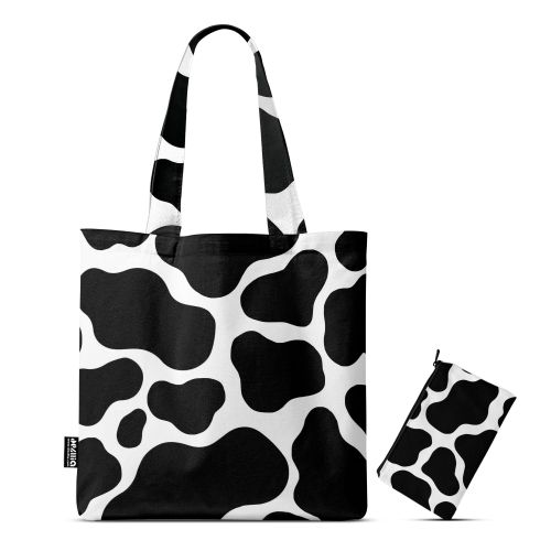product_image_name-Dezllia-شنطة توتي باج عصرية مطبوعة بتصميم مميز - Size 38 * 40 Cm - مع حقيبة صغيرة - Cow Pattern TB/703-1