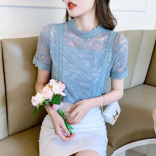 Short Sleeve Shirts Blouses for Women Summer Blusas Mujer Elegantes Tops  Camisas Moda 2023 Chemises Korean Fashion Chemise Femme - AliExpress