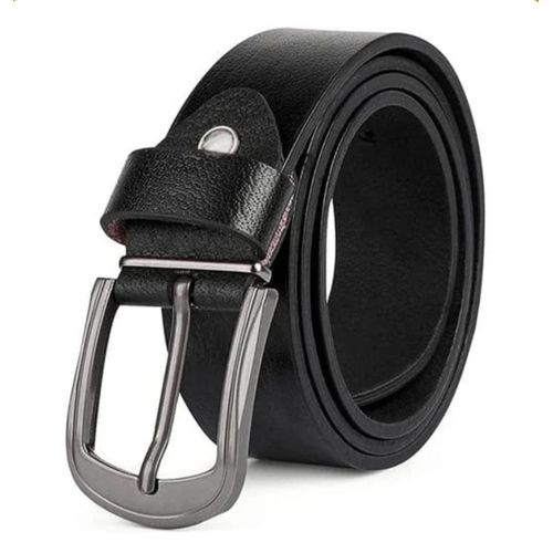 اشتري Genuine 100% Leather Belt For Men - Casual & Classic - Black في مصر