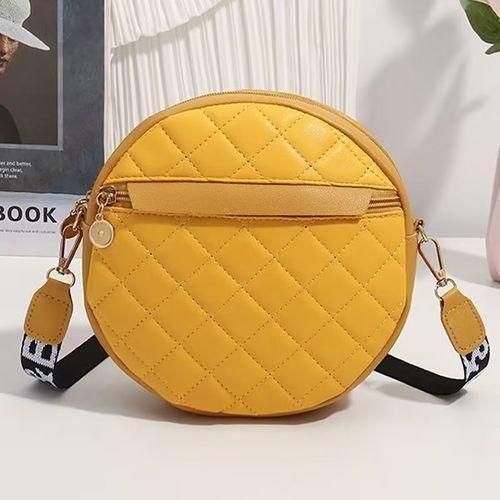 Yellow round crossbody bag online