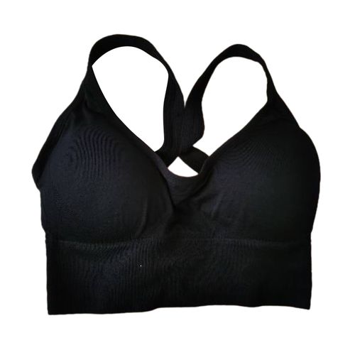 Generic Sports Bra Fitness Stretch Workout Support Running Jogging Black XL  @ Best Price Online