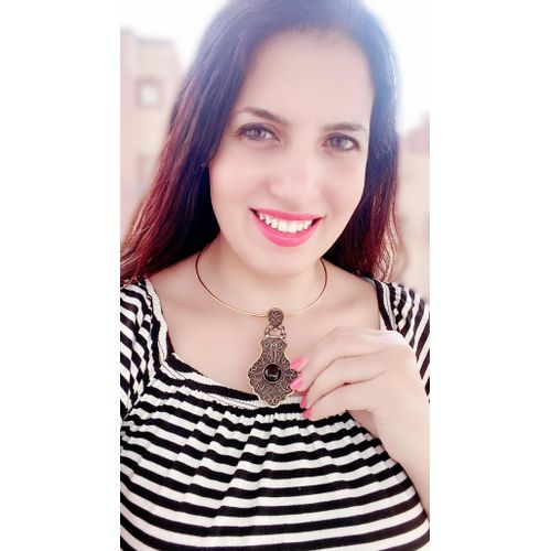 product_image_name-Handmade-كوليه طوق مع تعليقة شكل مميز عربى مع حجر اسود عقيق مع طوق - طقم دهبى نحاس مكون من 2 قطع - Handmade-4