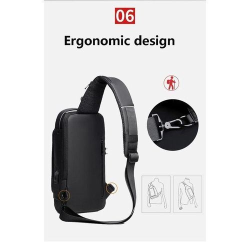 product_image_name-Generic-حقيبة صدر متعددة الجيوب، وحقيبة يد، وحقيبة كتف، مزودة بمنفذ شحن وقفل مقاوم للماء ومضاد للسرقة برقم سري، للرجال والنساء. 901أسود-BR-3