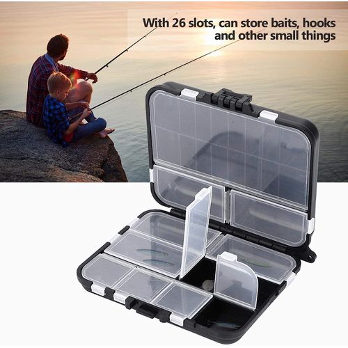 Generic Fishing Bait Box 6-Grid Clear Storage Box Fishing Tool