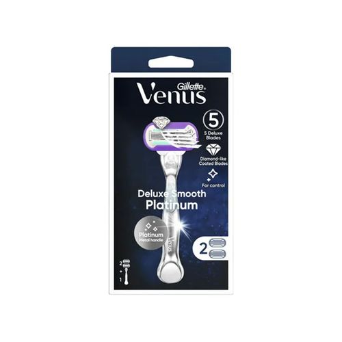 اشتري Gillette Venus Deluxe Smooth Platinum -  2 Heads & 5 Blades في مصر