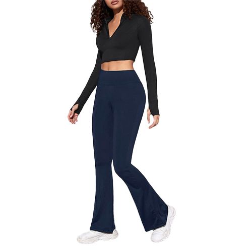 product_image_name-Nileton-بنطلون ليغينغز رياضي من نايلتون - خصر عالي - واسع الساق-3