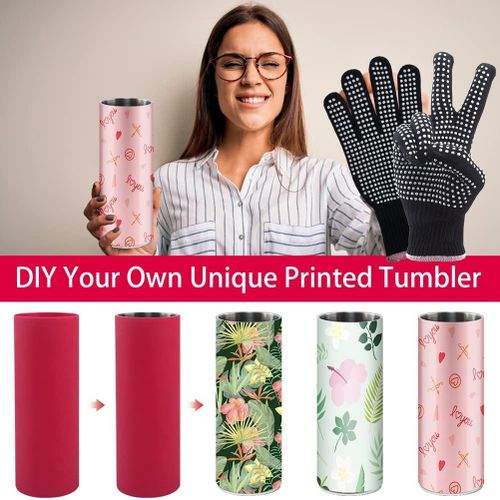 2pcs 20 Silicone Tumbler Wrap Sublimation Silicone Bands Tumbler Mug Press  For Tumblers Printing Su