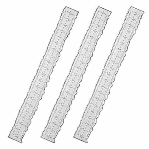 Generic 3 Pieces 8.4 Inches Metal Irregular Edges Ruler for Card Making  Tools @ Best Price Online