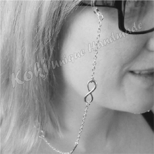 Buy Koki Unique Handmade Infinity Eyeglass Chain Silver in Egypt