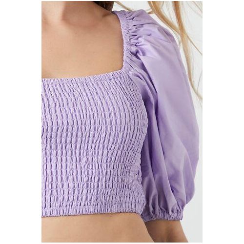 Forever 21 smocked crop top cheap