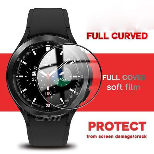 Buy Samsung Galaxy Watch4 Classic 46mm Anti-Scratch HD Clear Soft Film Screen Protector -black in Egypt