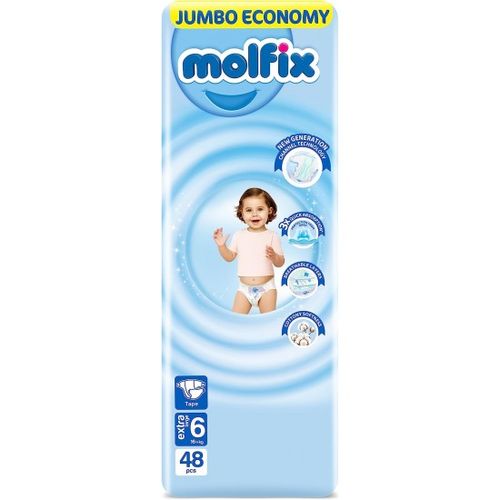 Buy Molfix Baby Diapers - Size 6 - 16+Kg - 48 Diapers in Egypt