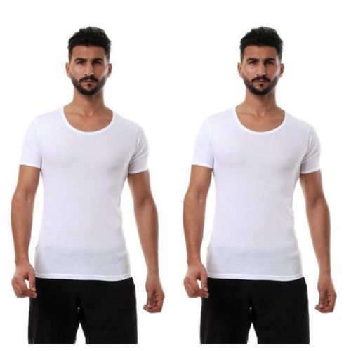 product_image_name-Dice-دايس نصف كم رجالي قطن 100% (2) قطع -أبيض-1