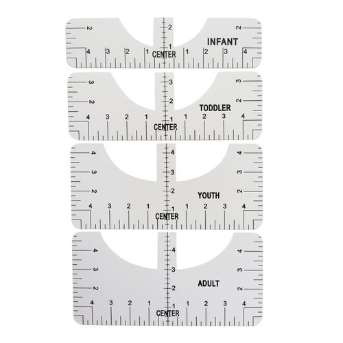 Generic Ruler Guide, T Shirt Rulers To Center, T-Shirt Alignment