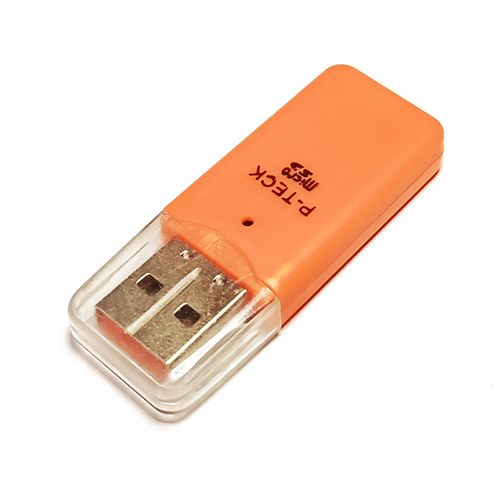 Buy Memory Card Reader USB 2.0 Micro SD - Orange in Egypt