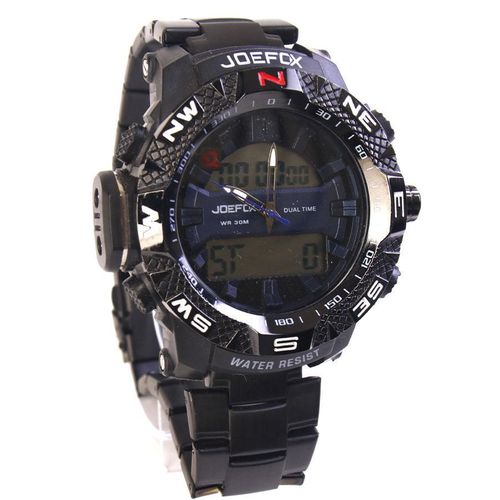product_image_name-Joefox-ساعة رجالية كاجوال رقمية و تناظرية - سواراسود-2