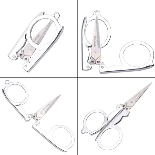 Mini FOLDING SCISSORS Stainless-Steel Portable fits in Pocket or