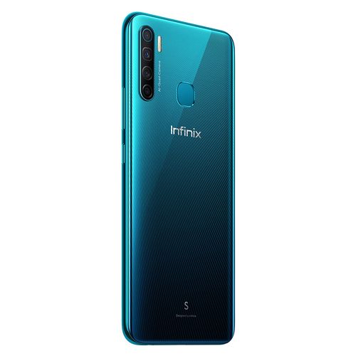 Infinix X652A S5 موبايل 6.6 بوصة - ثنائى الشريحة - 128 جيجا/6 جيجا - Quetzal Cyan