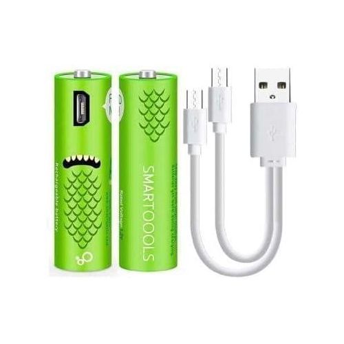 product_image_name-SMARTOOOLS-بطاريات AAA قابلة لاعادة الشحن بمنفذ USB-MICRO بسعة عالية تدوم طويلا مع كابل من نوع مايكرو يدعم الشحن السريع ، عدد 2 بطارية قدرة 1.2 فولت-3