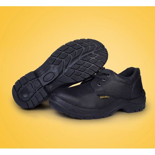 Buy Shield Safety Leather Lace-up Shoes - Black in Egypt
