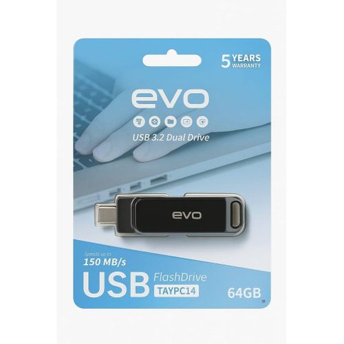 product_image_name-Generic-EVO Flash Drive USB 3.2 Dual Drive 150 MB/s TYPC14 - 64 GB-1
