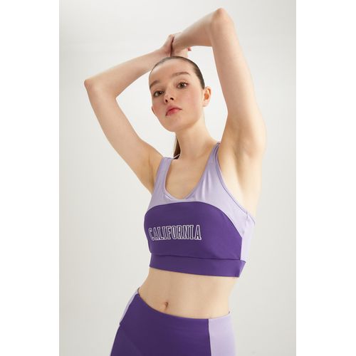 Defacto Crop Top Halter Collar Sleeveless Sports Bralet Athlete