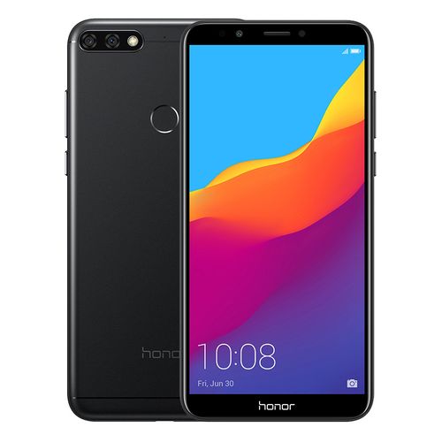 Honor 7C - موبايل 5.99 بوصة - 32 جيجا بايت - ثنائي الشريحة - أسود