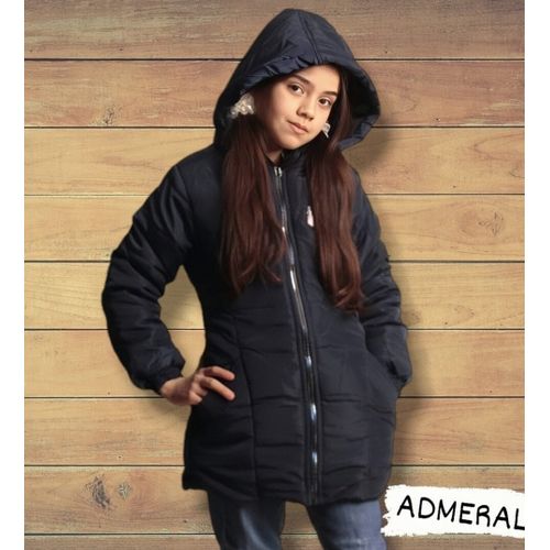 Girls black waterproof coat hot sale