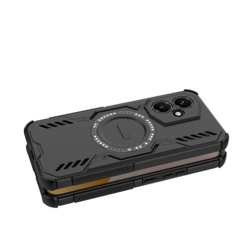 product_image_name-Generic-جراب هونر 400 5G - درع مقاوم للصدمات بجناح مع فتحات لتبديد الحرارة وحامل حلقي مغناطيسي قابل للفصل، حماية فائقة للصدمات-3