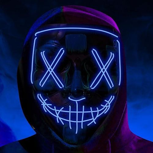 product_image_name-Generic-EXPECTRO Unisex Halloween Masks, Led Purge Masks Scary Light Up Masks Cosplay Led Halloween Masks for Raves Creepy Mask for Adult and Kids-1