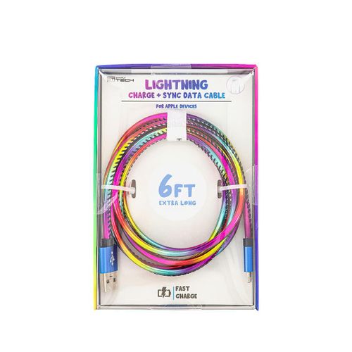 product_image_name-Generic-Simply Tech, Lightning Charger and Sync Data Cable for Apple Devices, Purple Combo-1