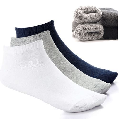 Men Towel Ankle Socks Pack of 3