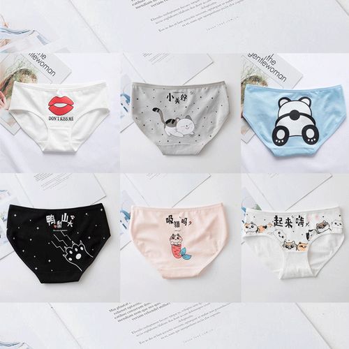 AM-Shop Bundle OF Six Brief Under Wear Smooth Cotton Hipster Panties @ Best  Price Online