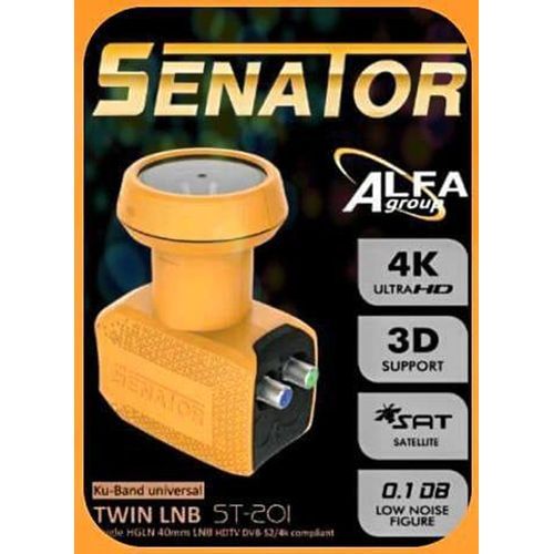 اشتري Senator ST-201 Ku-Band Universal Twin LNB - Yellow في مصر