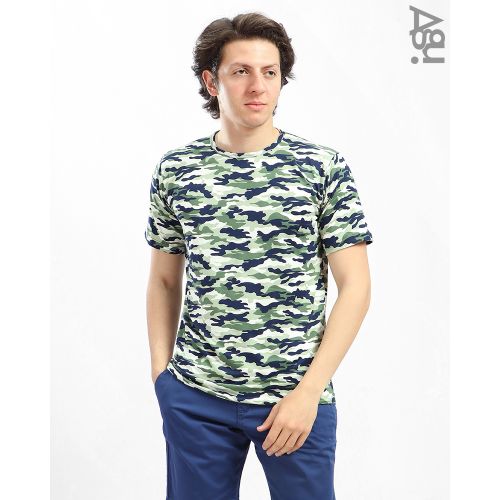 Buy AGU Army Pattern Short Sleeves T-shirt - Green in Egypt